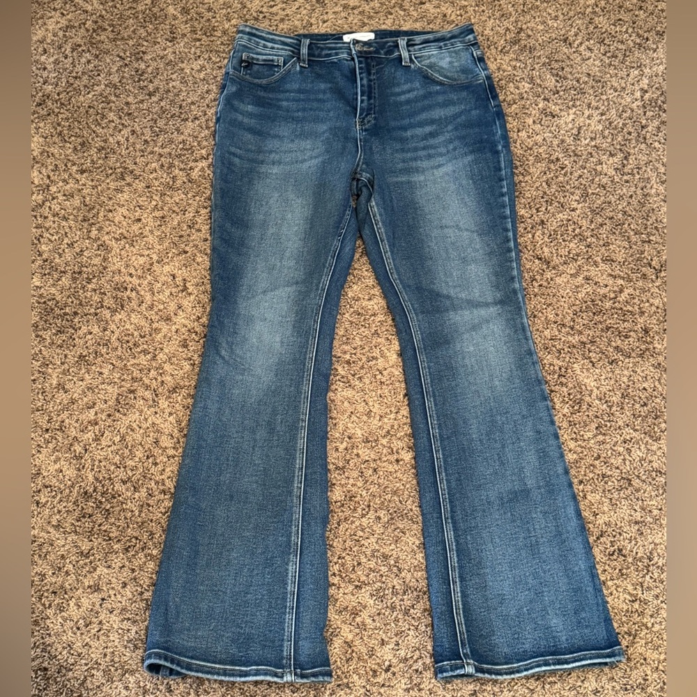 KanCan Dark Blue Flare Jeans